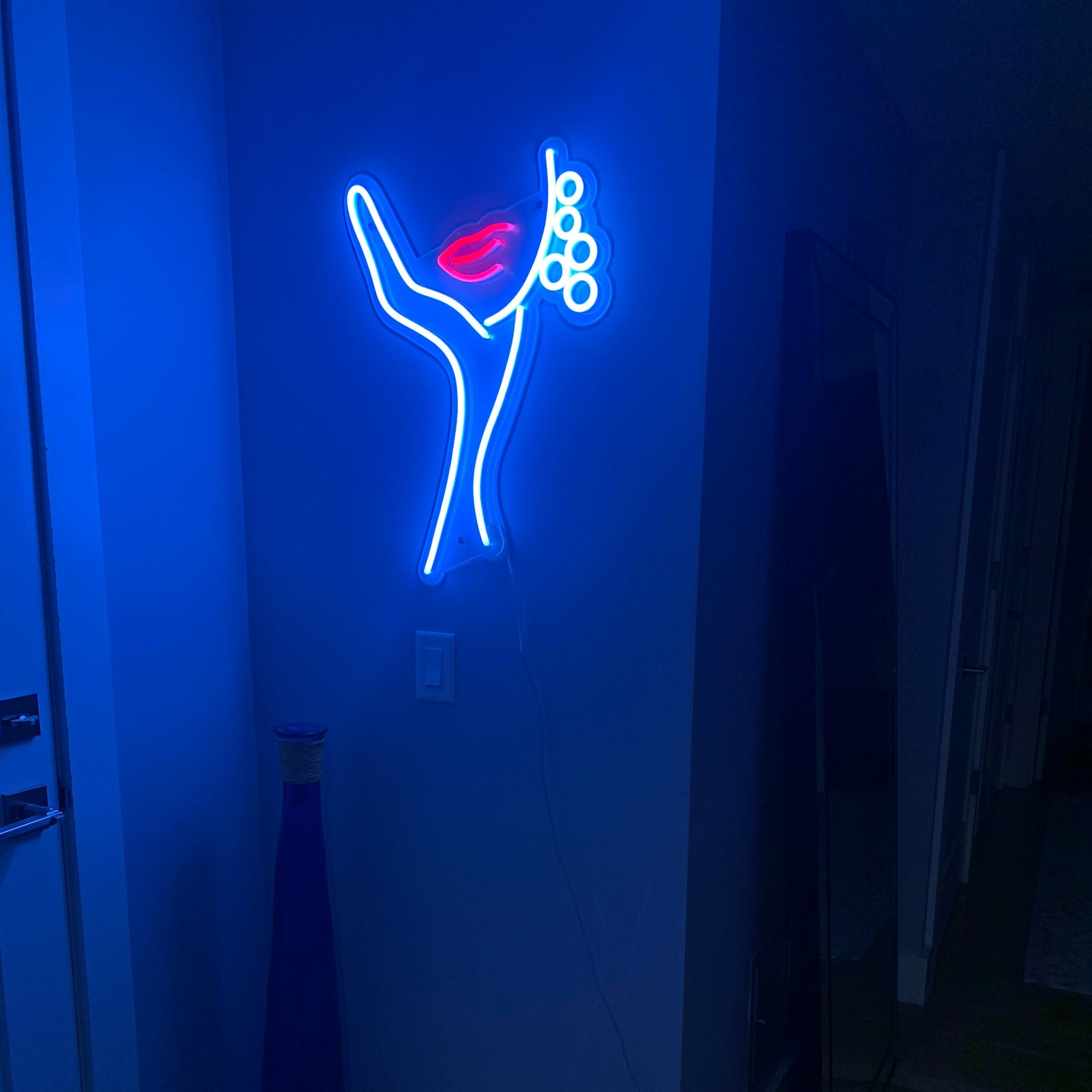 Earrings by Clara Bergel - LED Neon Sign - YELLOWPOP UK